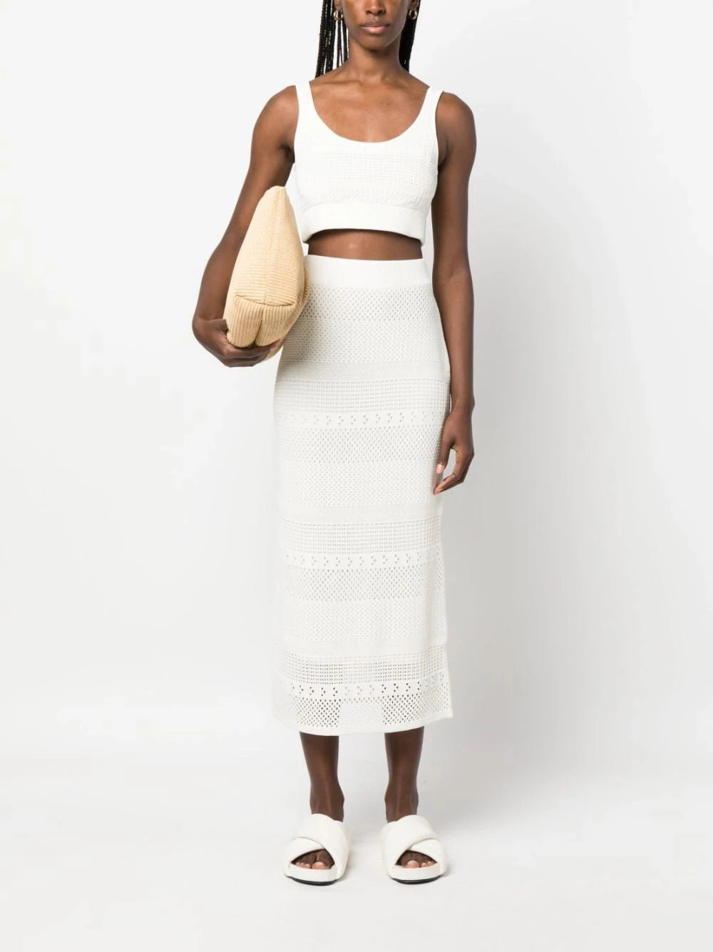Crochet-Knit Cropped Top