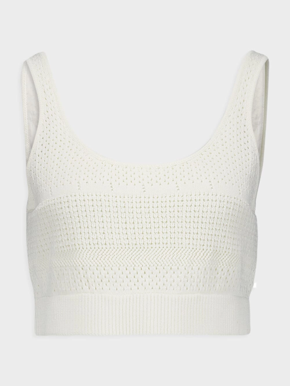 Crochet-Knit Cropped Top Knitwear Womens - women's knitwear cheap