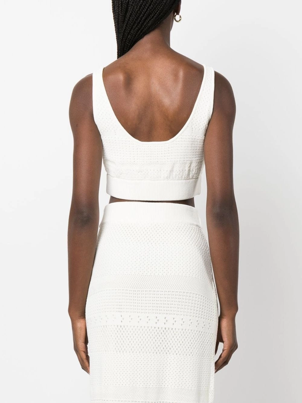 Crochet-Knit Cropped Top