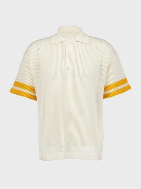 Crochet Polo Shirt Knitwear Mens - men's sweaters sale