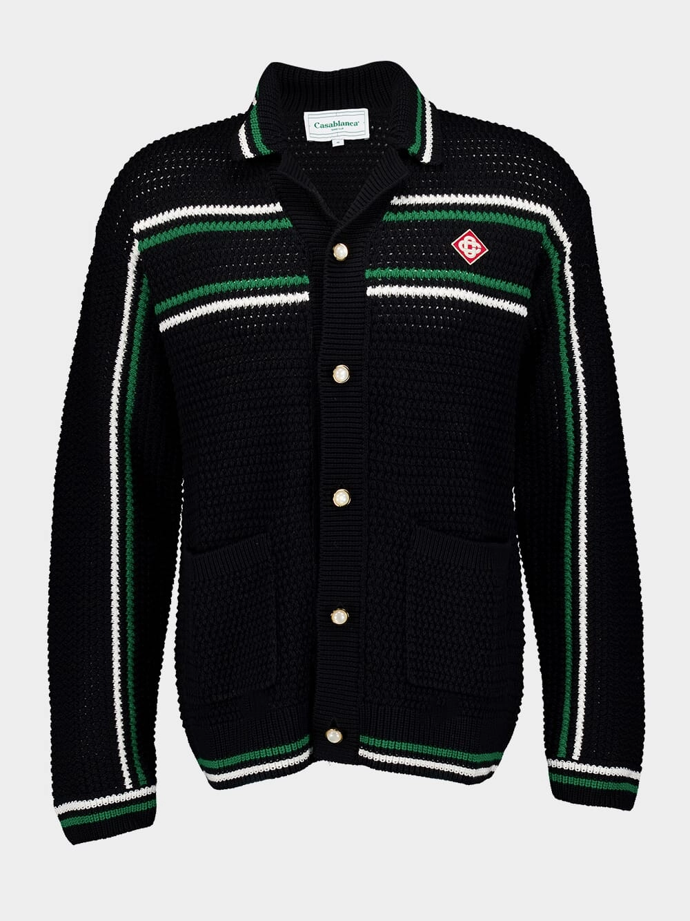 Crochet Tennis Shacket Knitwear Mens - men's sweaters sale
