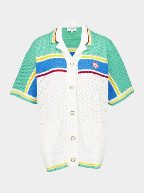 Crochet Tennis Shirt Knitwear Womens - women's knitwear cheap