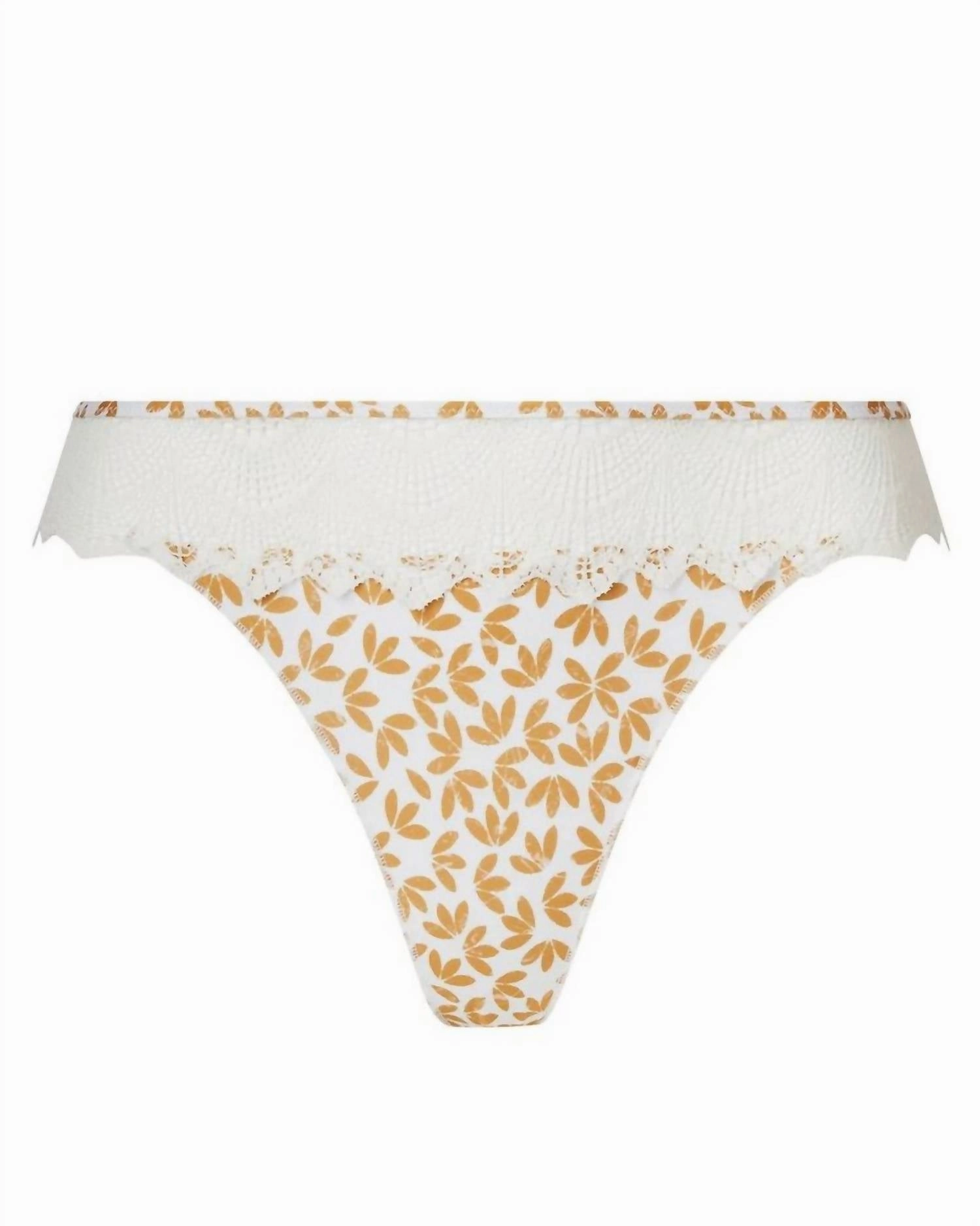 Crochet Thong In Camel Boheme