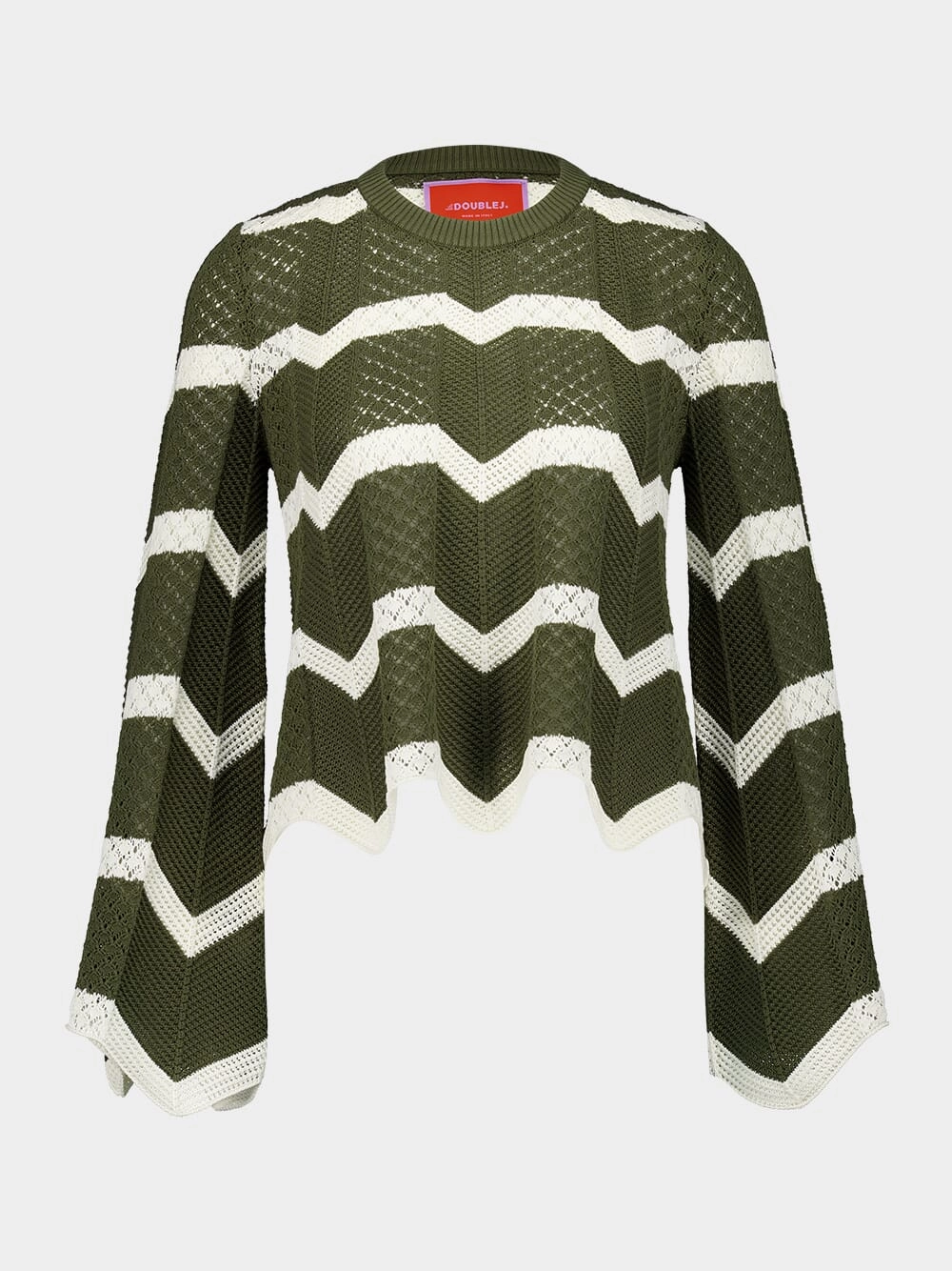 Cropped Chevron Sweater Knitwear Womens - women's knitwear cheap