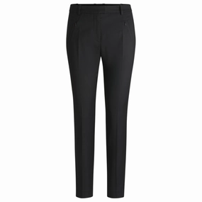 Cropped slim-fit trousers with zipped hems womens tailored trousers deal