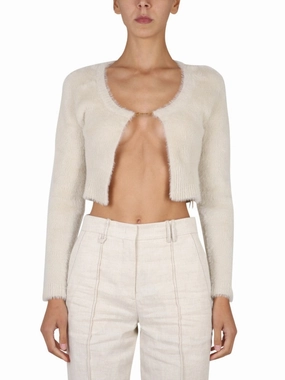 Cropped Textured Knit Cardigan Tops Womens - silk tops clearance