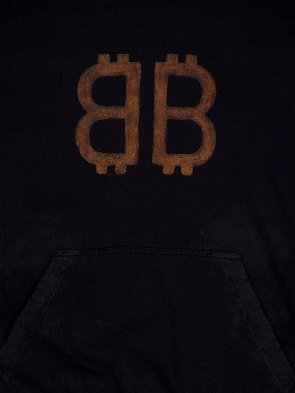 Crypto Faded Hoodie with Logo