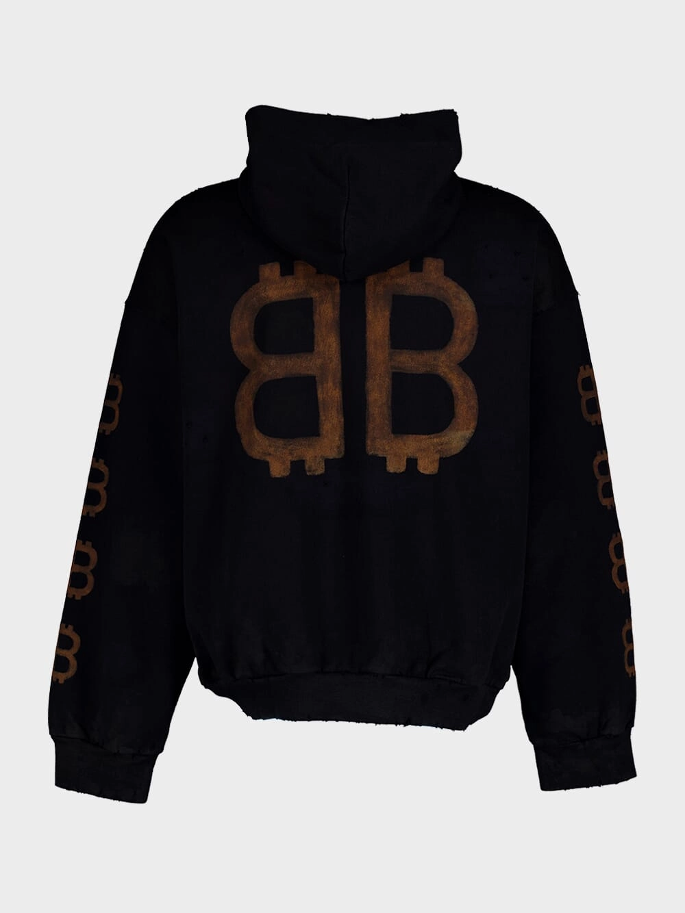 Crypto Faded Hoodie with Logo