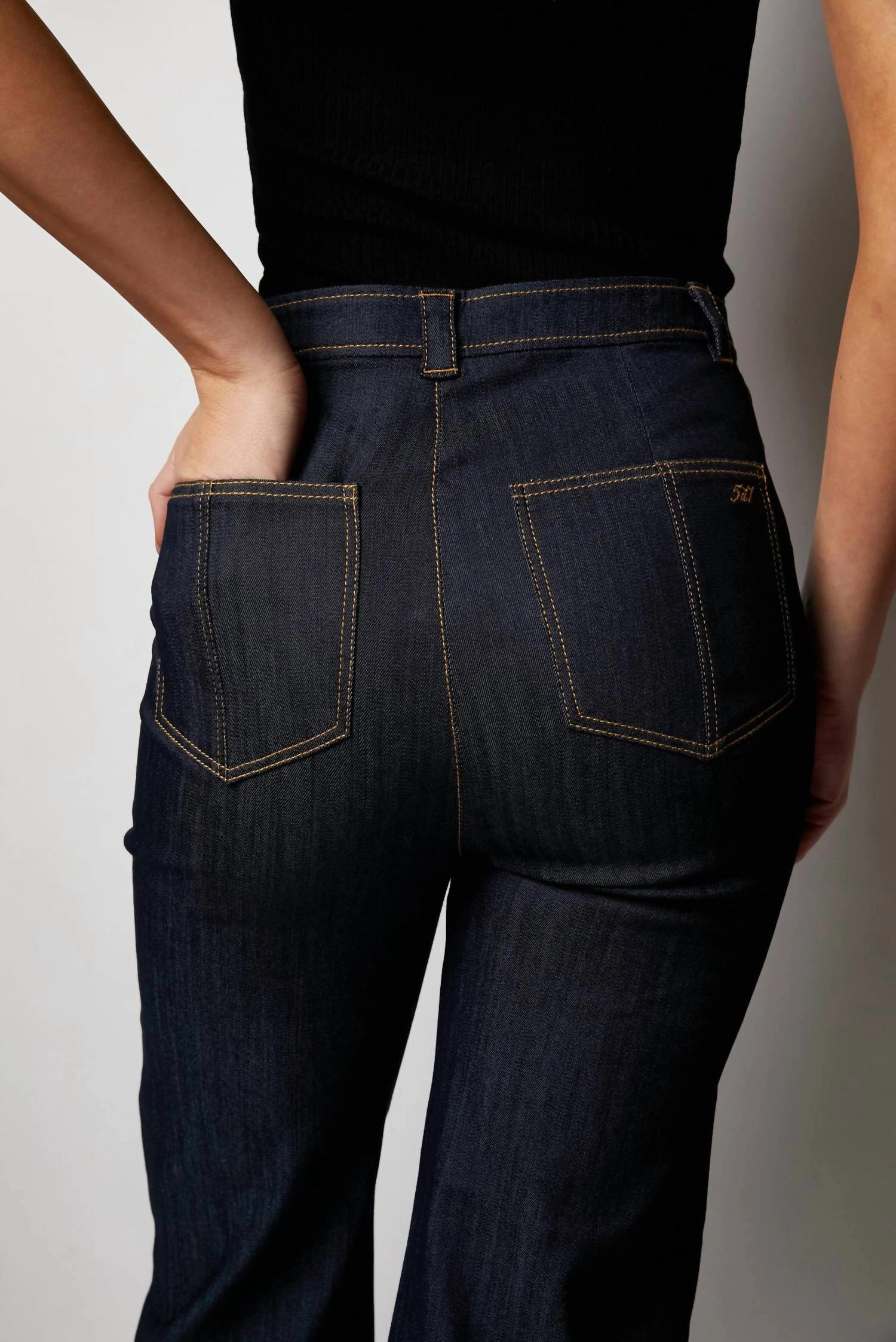 Cuffed Benji Jeans In Indigo Denim