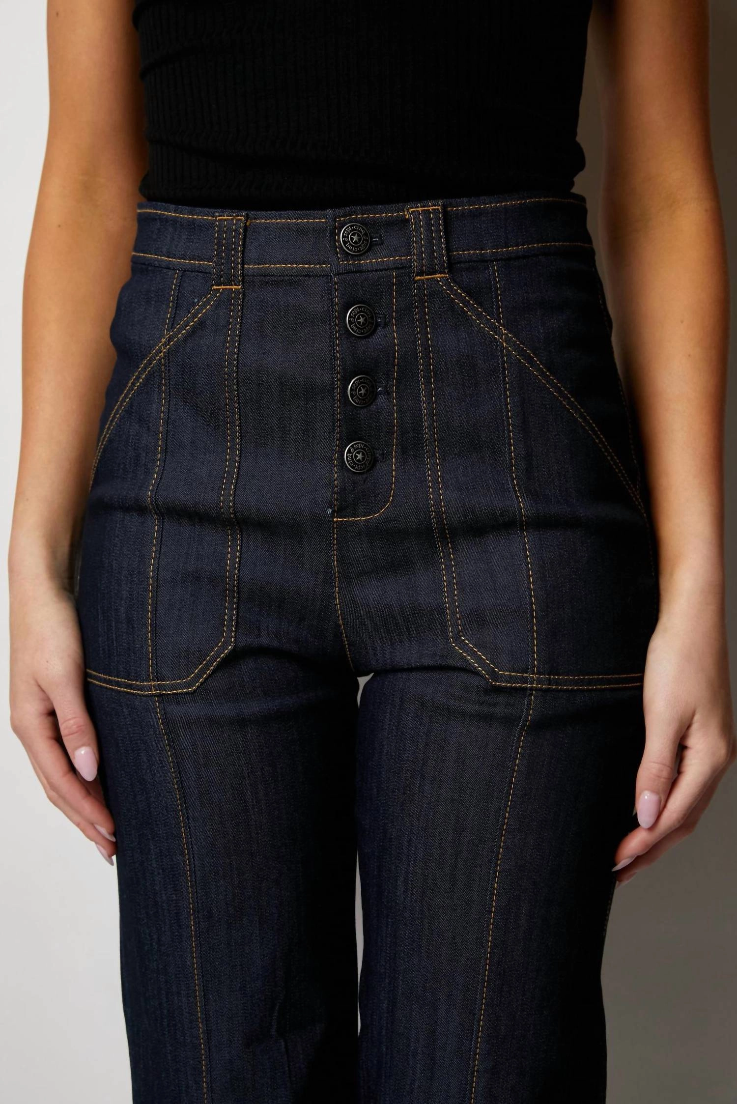 Cuffed Benji Jeans In Indigo Denim