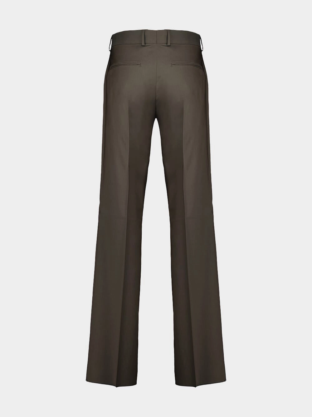 Cypress Green Wool Trousers