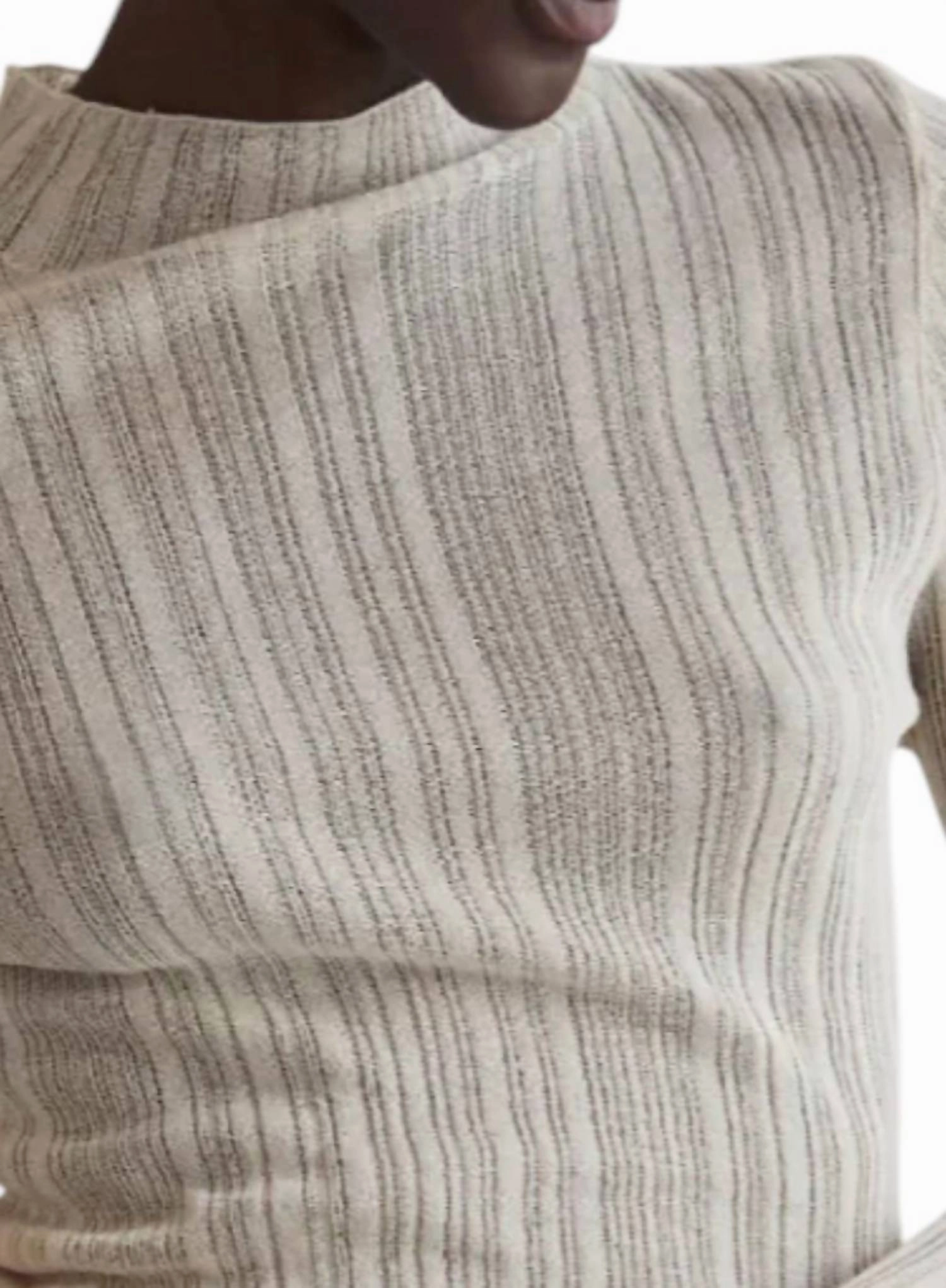 Dane Sheer Knit Top In Bone