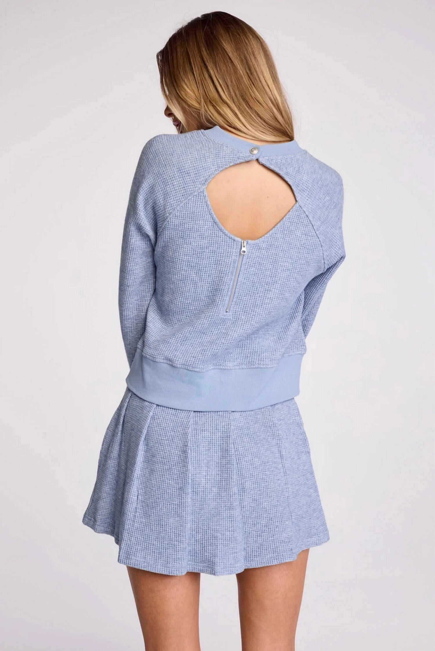 Dara Pullover In Blue Mist