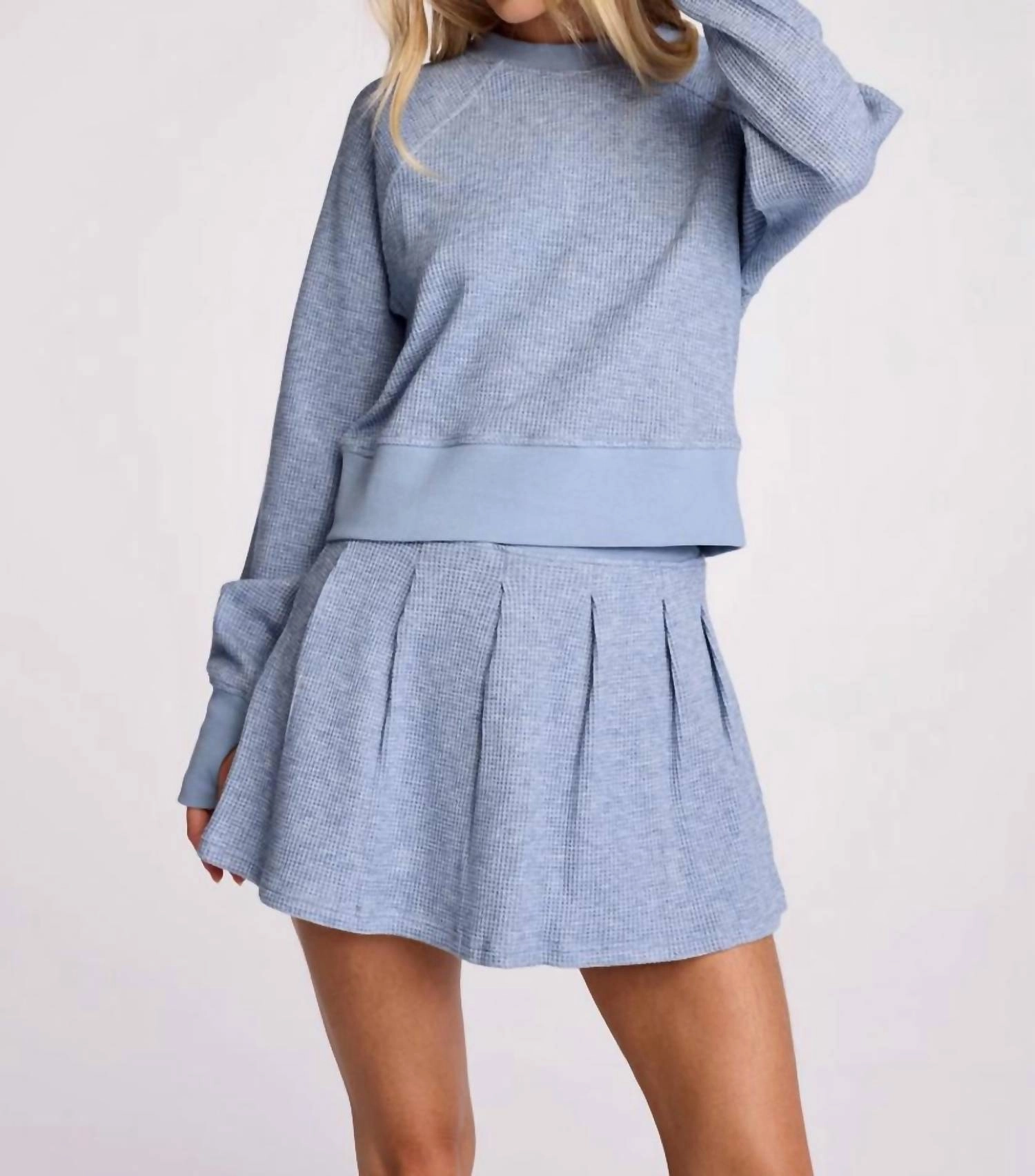 Dara Pullover In Blue Mist