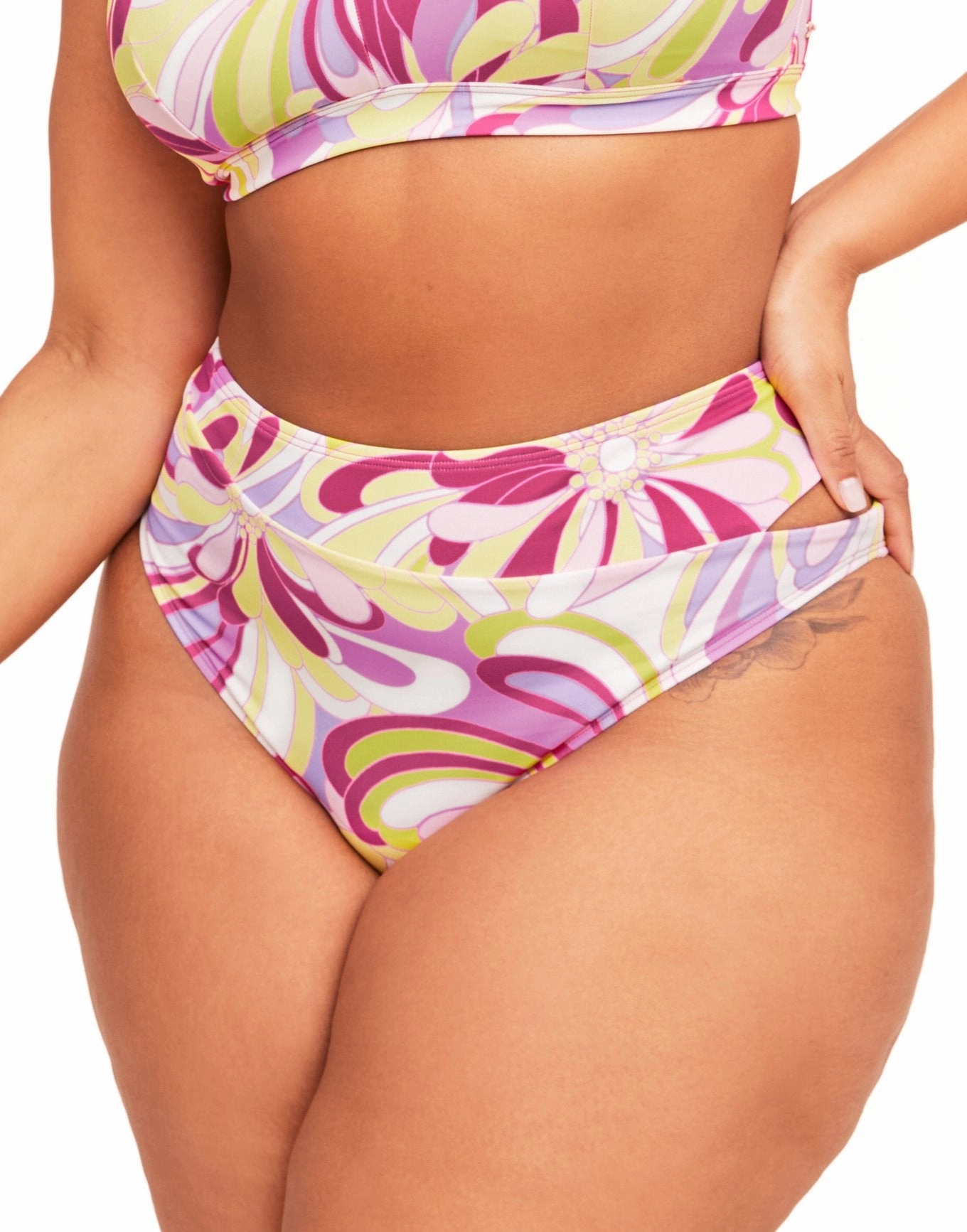 Darby Women's Plus-Size Swimwear High-Waisted Bikini Bottom Swim Womens - push-up swimsuits cheap