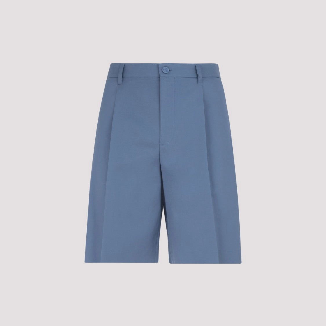 Dark Blue Cotton Chino Shorts