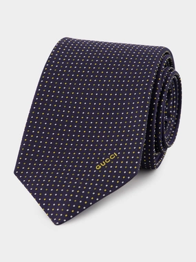 Dark Blue Gudots Jacquard Silk Tie Suits Mens - men's suits outlet
