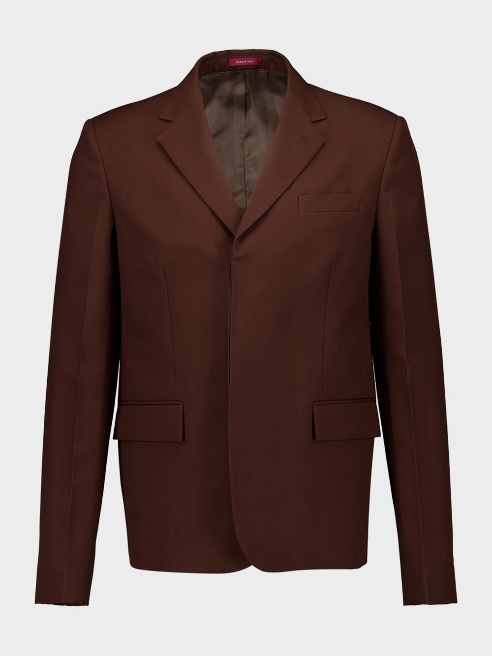 Dark Brown Embossed Wool Jacket Suits Mens - men's suits outlet