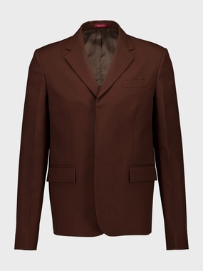 Dark Brown Embossed Wool Jacket Suits Mens - men's suits outlet