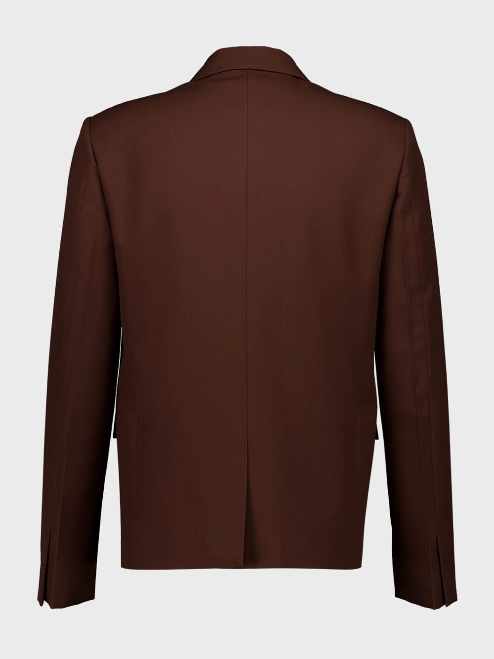 Dark Brown Embossed Wool Jacket