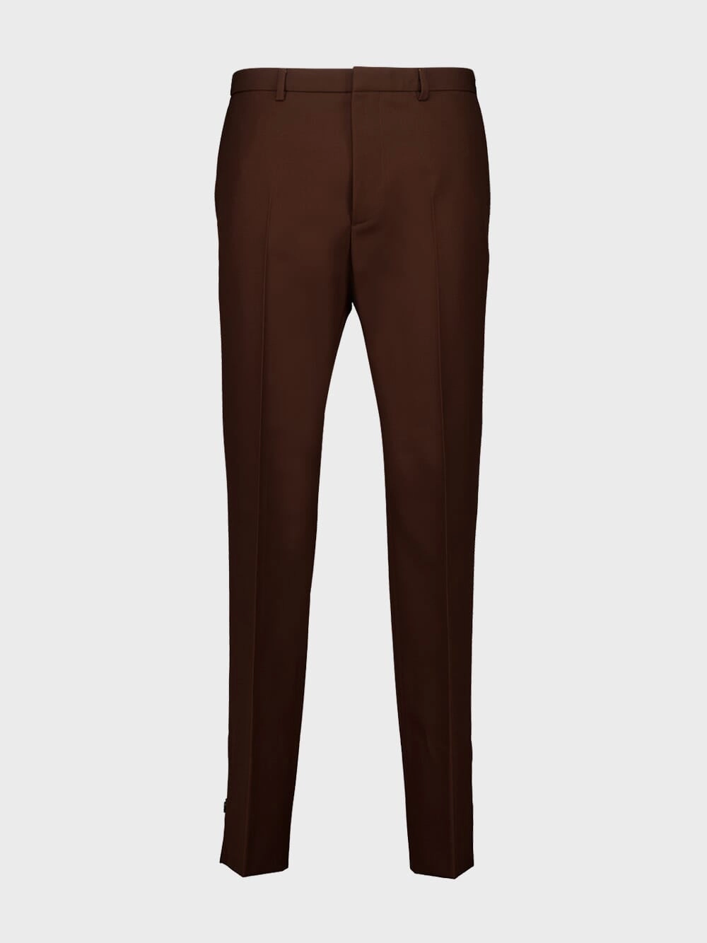 Dark Brown Embossed Wool Twill Pants Suits Mens - men's suits outlet