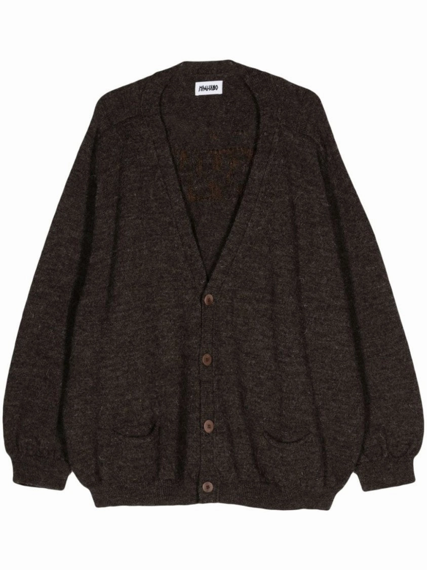 Dark Brown Knitted Cardigan