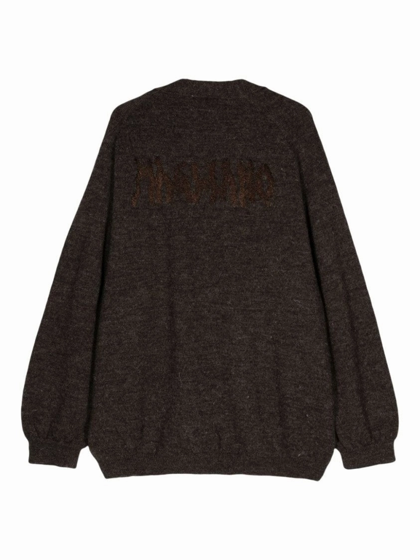 Dark Brown Knitted Cardigan