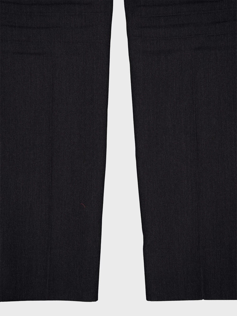 Dark Grey Wool Pants with Crease Detail