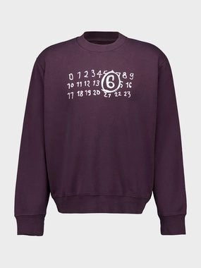 Dark Purple Jersey Sweatshirt Tops Mens - thermal tops