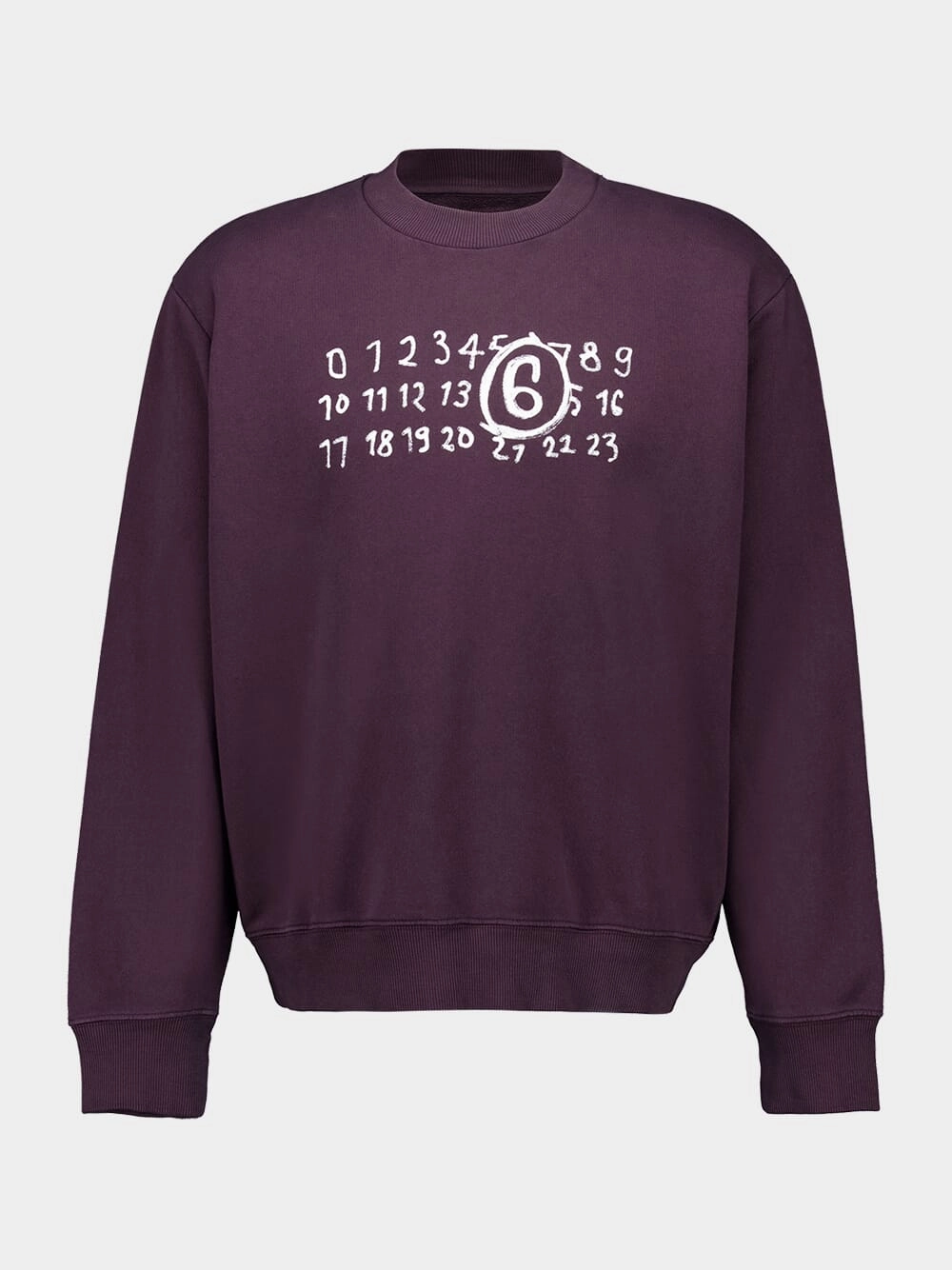 Dark Purple Jersey Sweatshirt Tops Mens - thermal tops