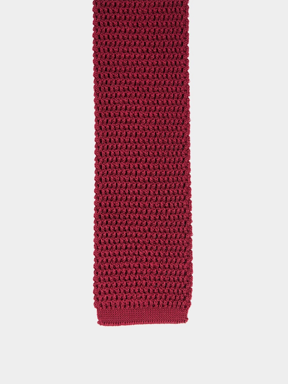 Dark Red Knitted Tie
