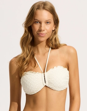 Daydreamer DD U Tube Bikini Top - Vanilla Swim Womens - beachwear discount