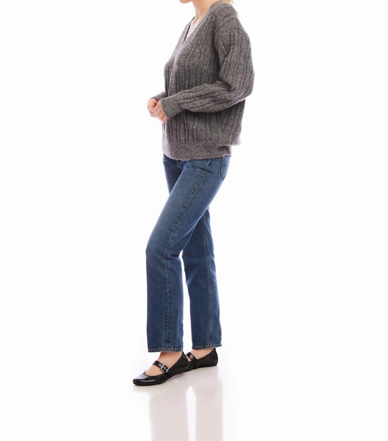 Deliana Oversized Sweater In Ash