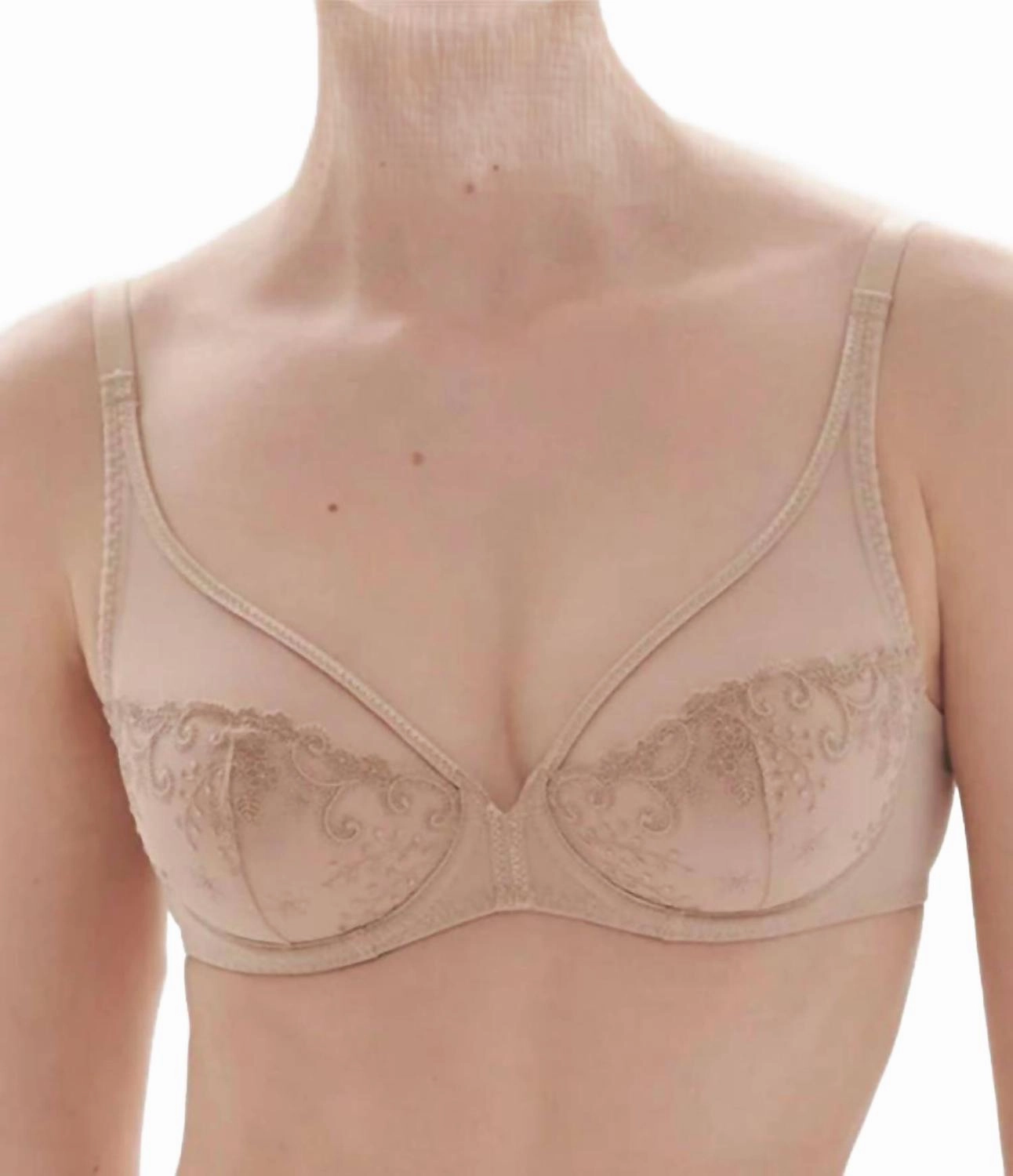 Delice Full Coverage Plunge Bra In Sand
