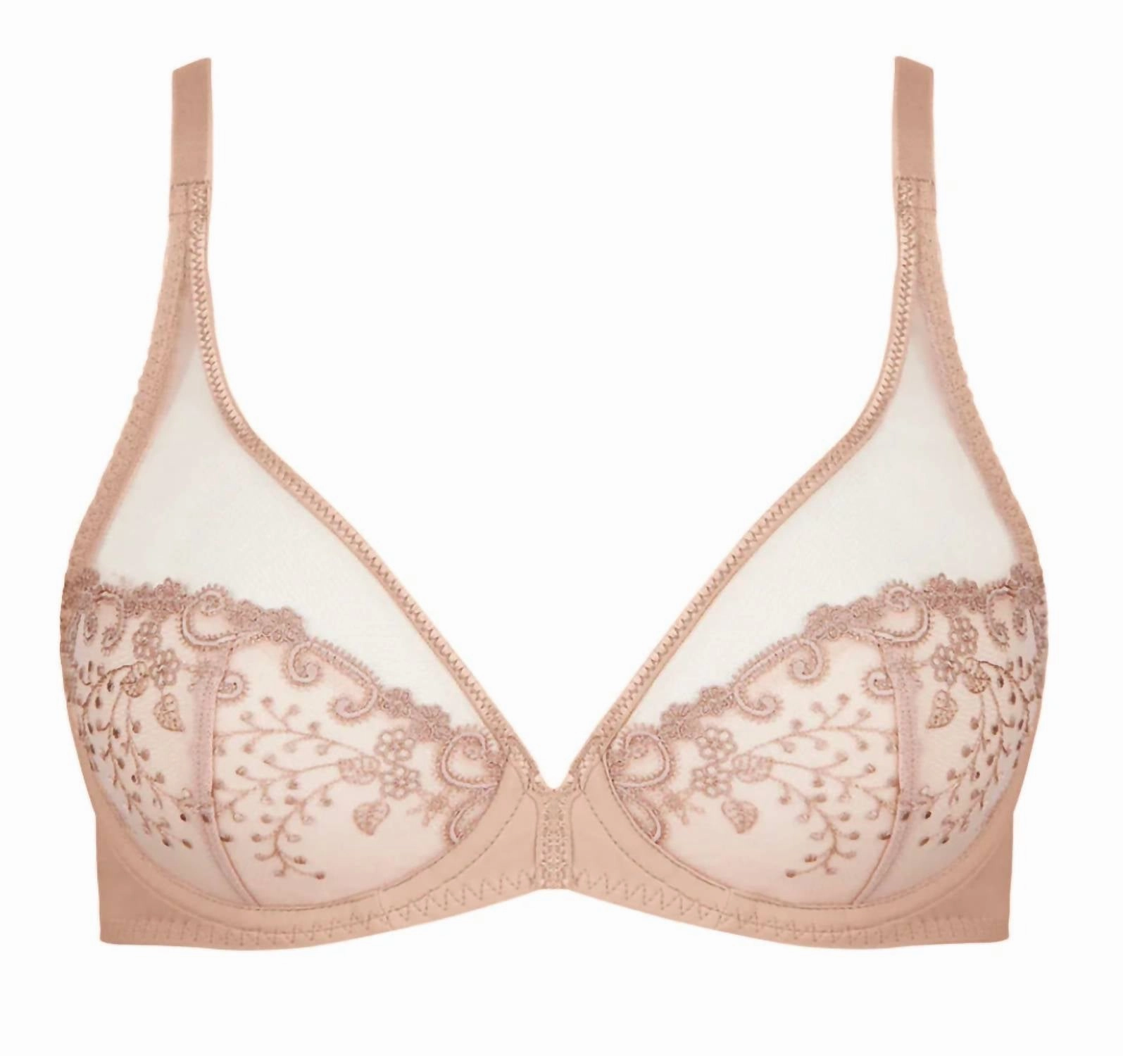 Delice Full Coverage Plunge Bra In Sand
