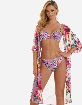 Desire Midi Length Beach Shirt - Purple Swim Womens - bikinis clearance