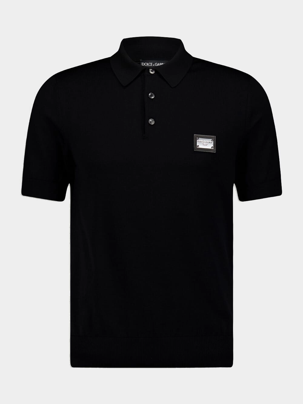 DG Essentials Wool Polo Shirt Knitwear Mens - men's sweaters sale
