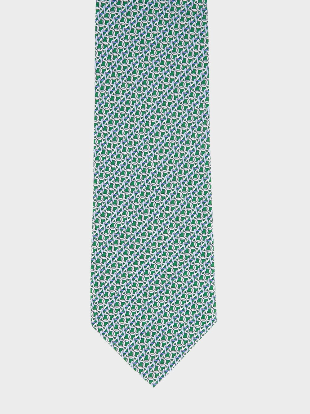 Diagonal Gancini Silk Tie