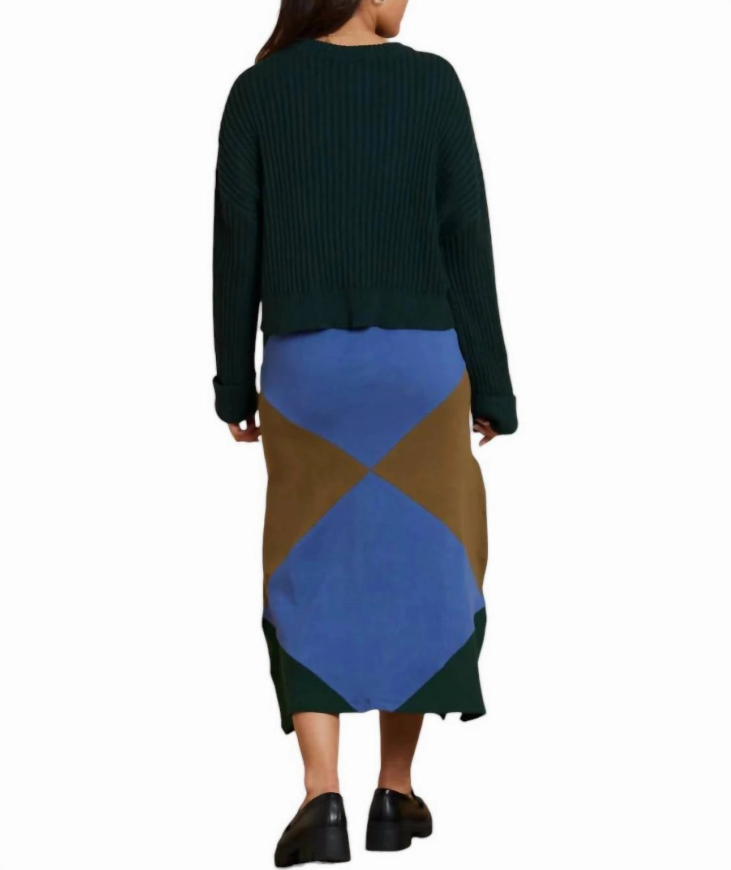 Diamond Sweater In Deep Forest
