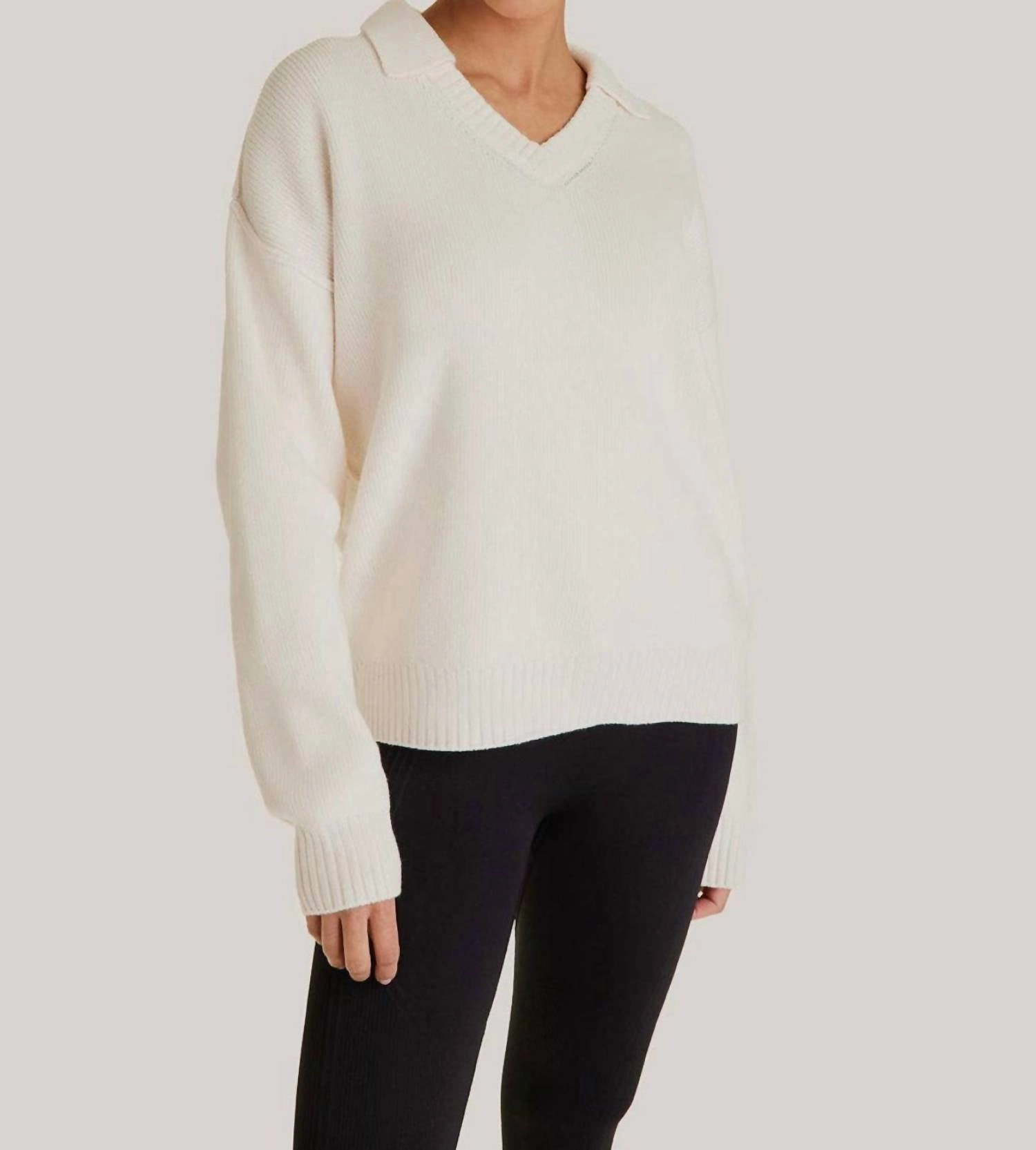Diana Sweater In Bone Tops Womens - high-neck blouses