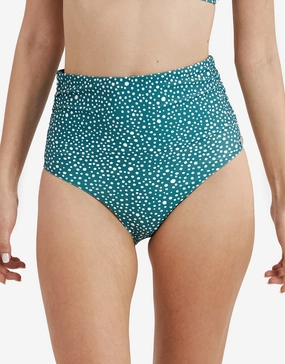 Ditsy Dots Chara Bikini Pant - Deep Jungle Swim Womens - beachwear discount