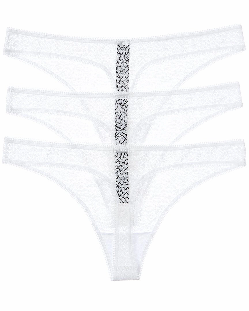 DKNY 3pk Modern Lace Thong
