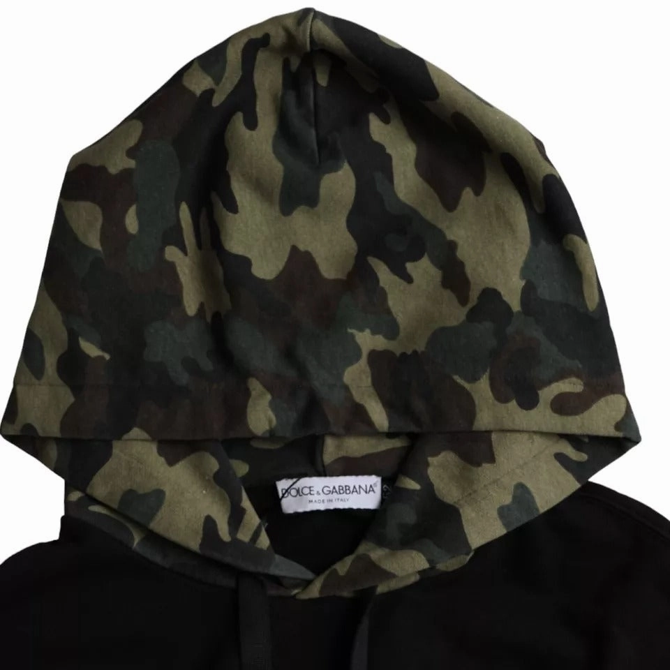 Dolce & Gabbana Camouflage Hooded Sweatshirt Men's Sweater (Pre-Owned)