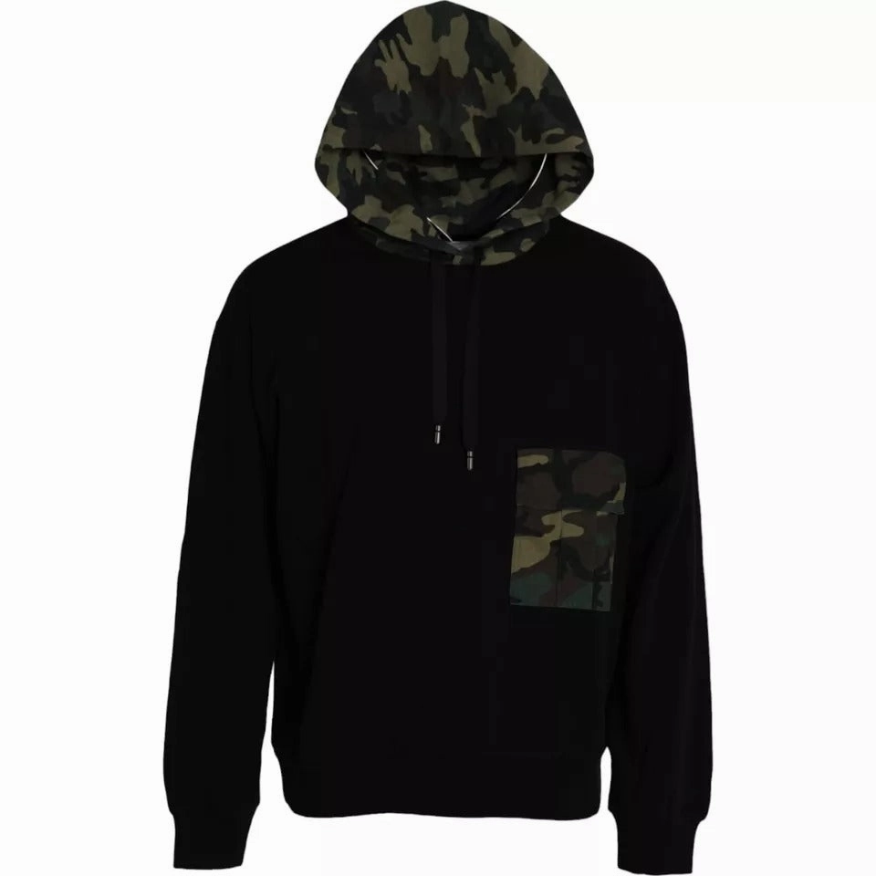 Dolce & Gabbana Camouflage Hooded Sweatshirt Men's Sweater (Pre-Owned)
