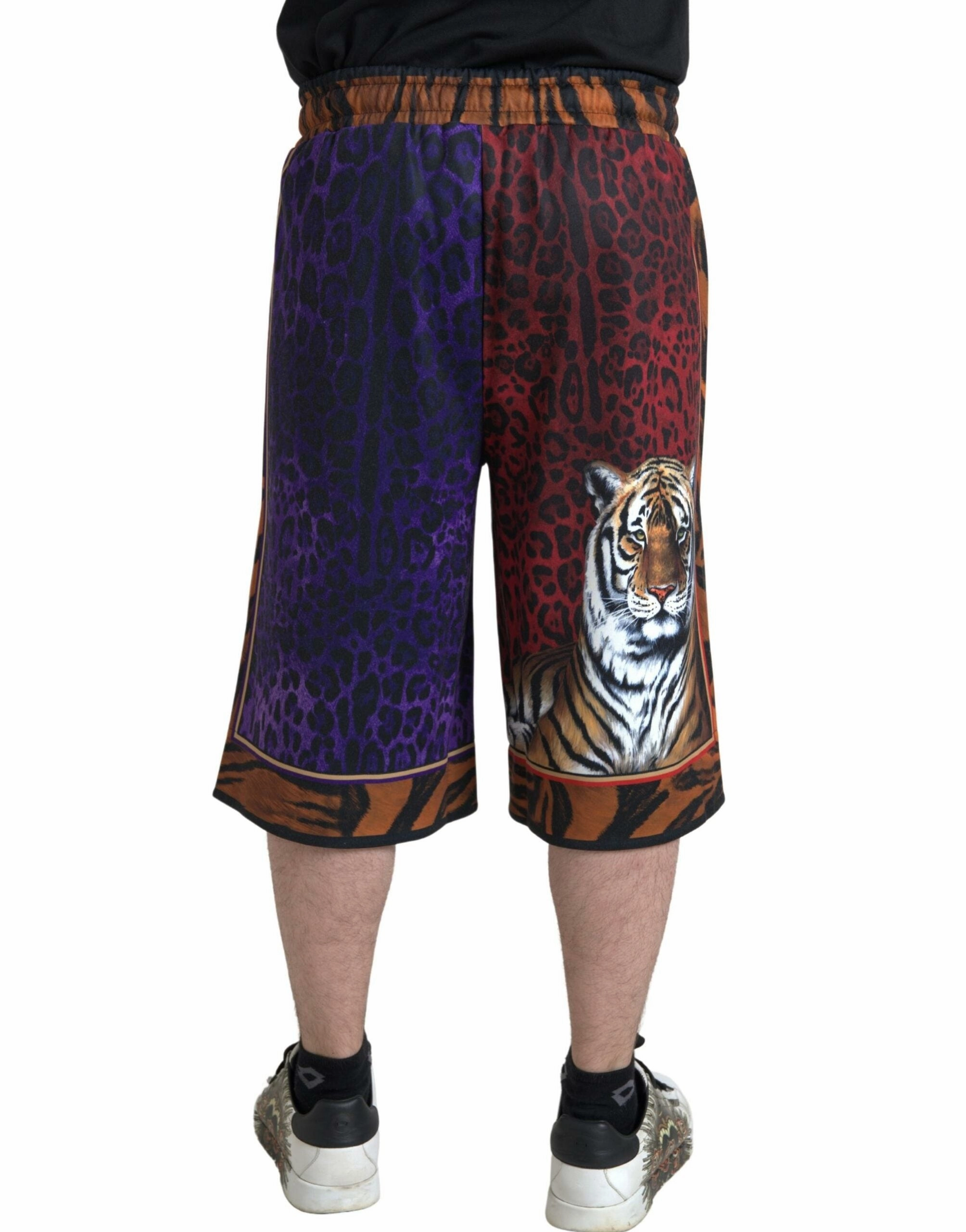 Dolce & Gabbana Chic Bermuda Shorts with Exotic Men's Print