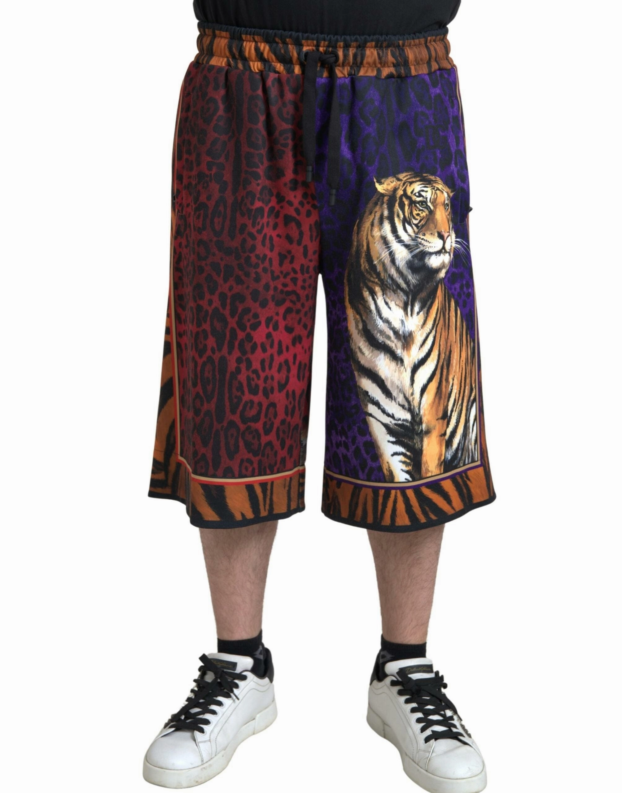 Dolce & Gabbana Chic Bermuda Shorts with Exotic Men's Print
