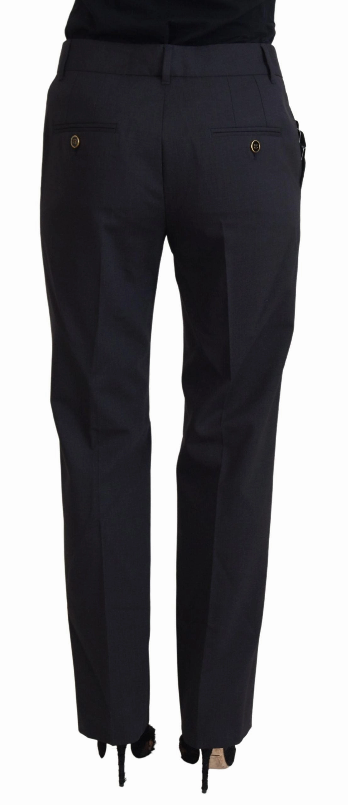 Dolce & Gabbana Chic Wool Blend Pants for Elevated Women's Style