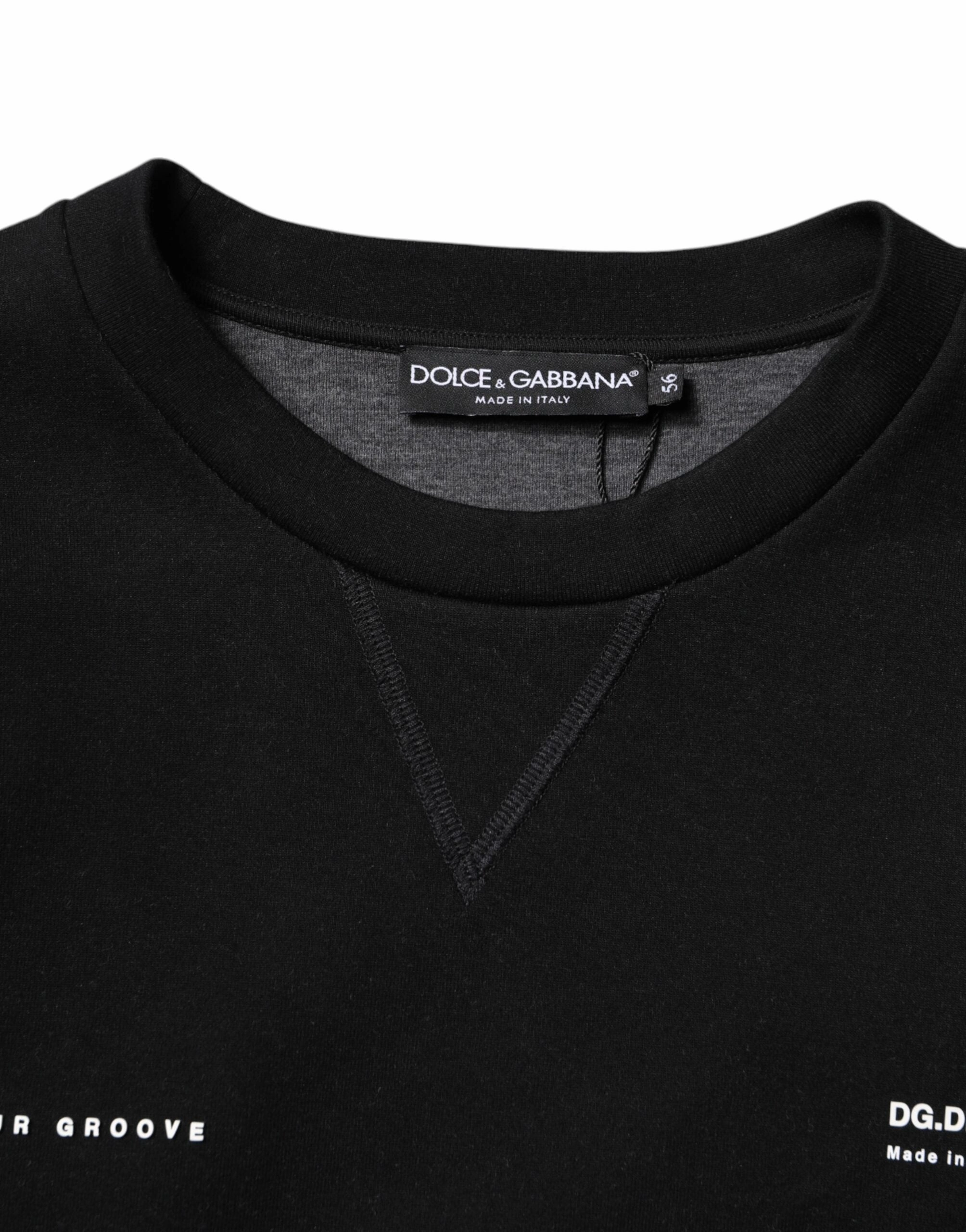 Dolce & Gabbana Cotton Logo Knitted Pullover Men's Sweater
