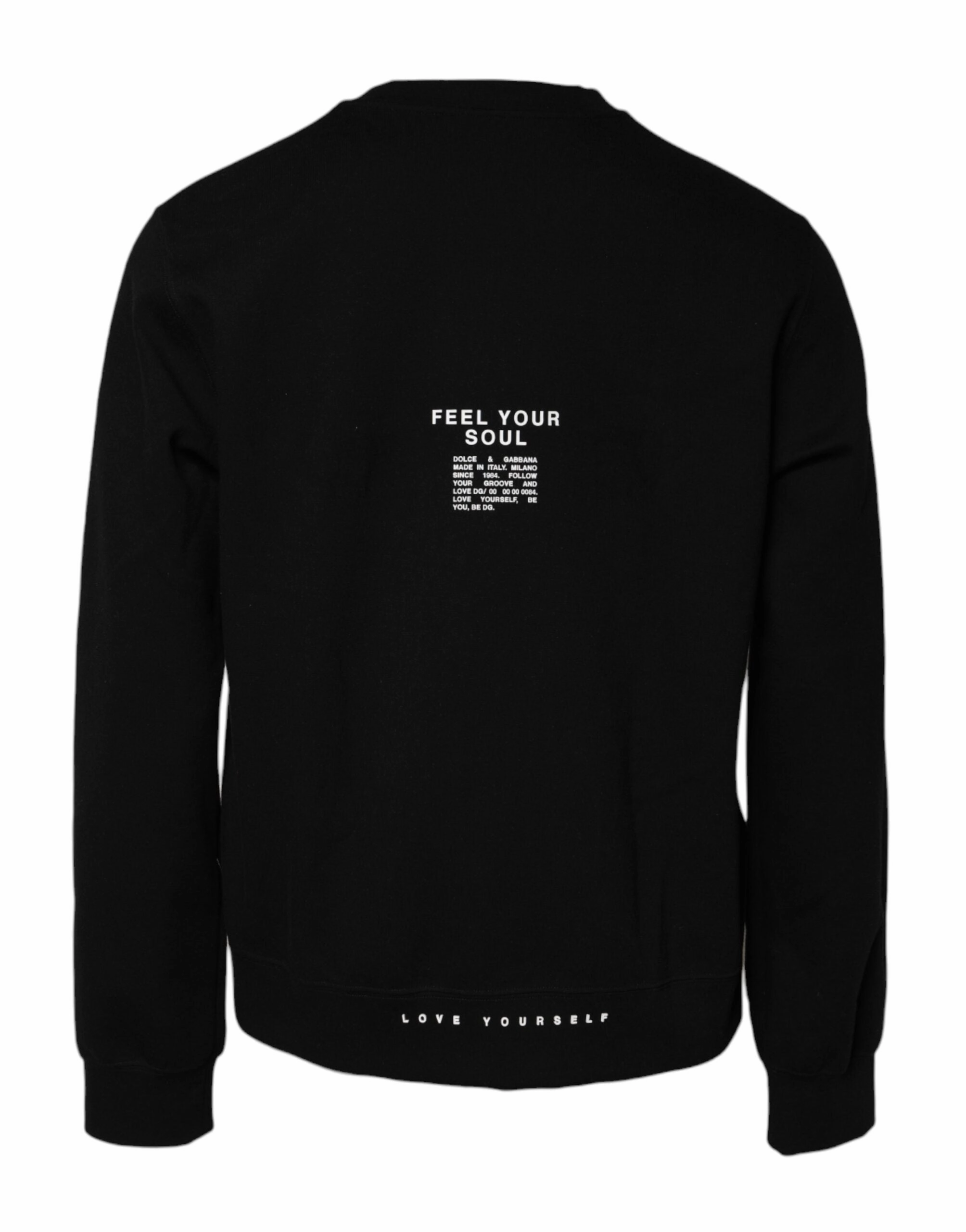 Dolce & Gabbana Cotton Logo Knitted Pullover Men's Sweater