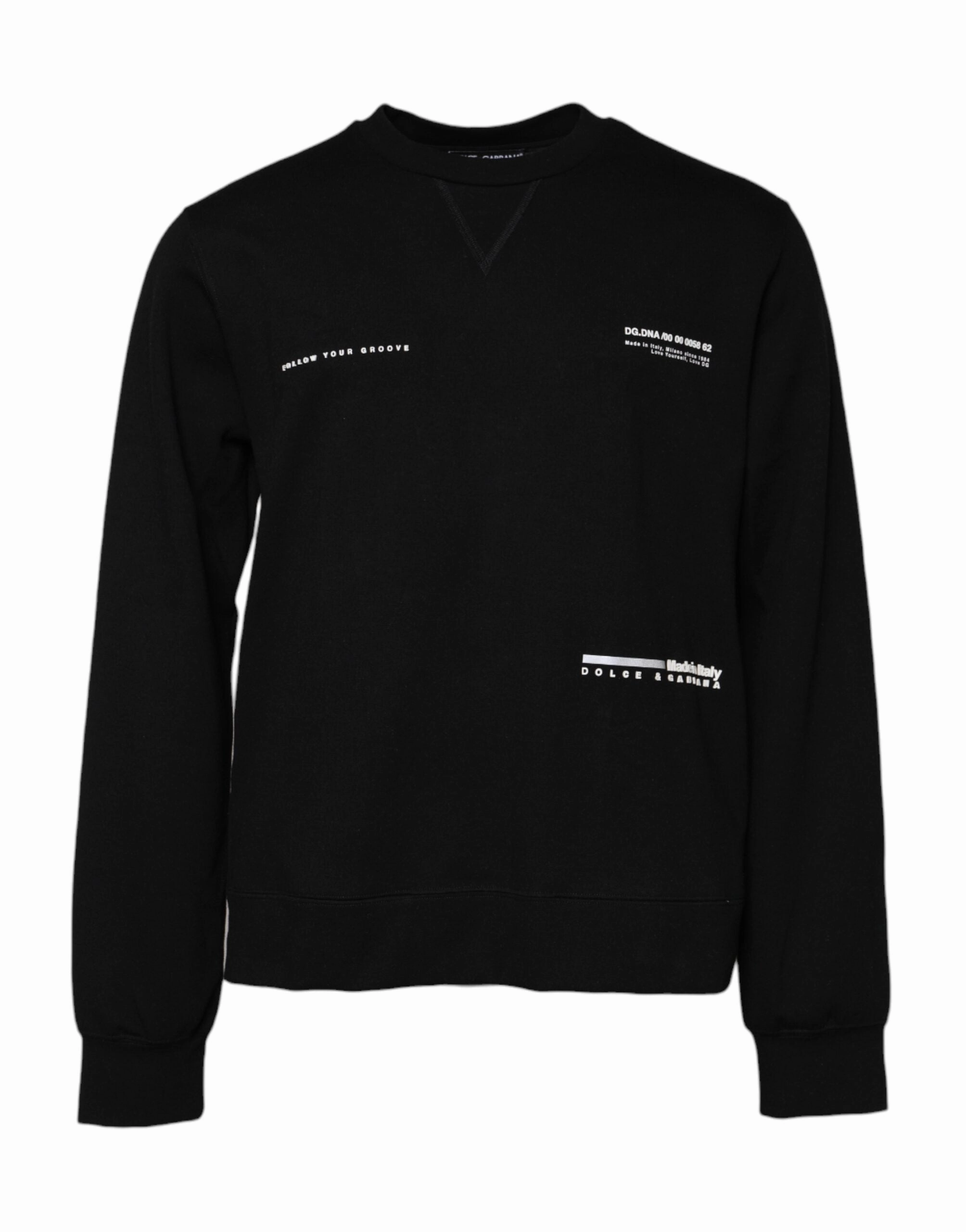 Dolce & Gabbana Cotton Logo Knitted Pullover Men's Sweater